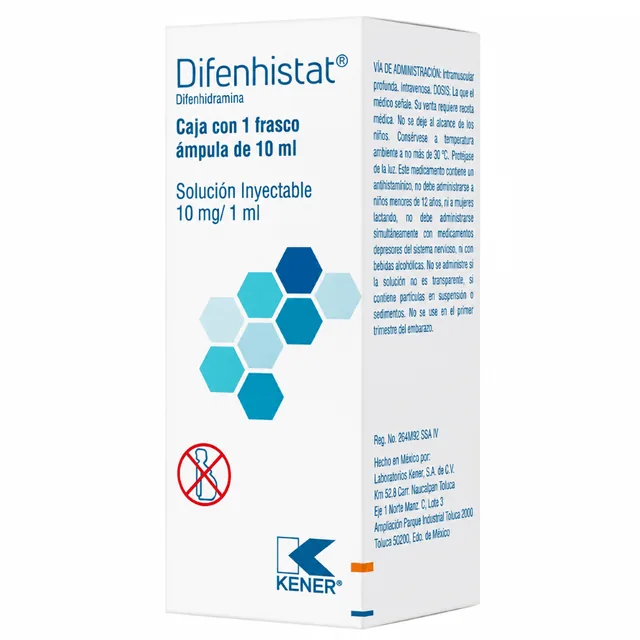 Difenhistat® Difenhidramina 10 mg/1 mL