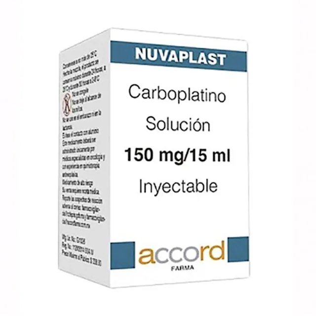 Nuvaplast Carboplatino 150 mg/15 mL · 450 mg/45 mL